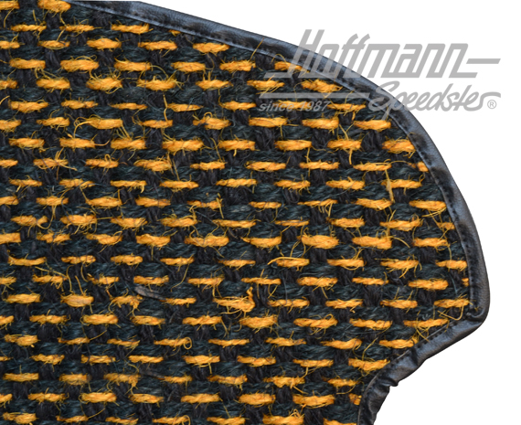 Floor mat, coco, .55-.59, yellow/black                                                              