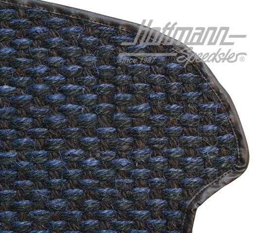 Floor mat, coco, .65-.67, blue/black                                                                