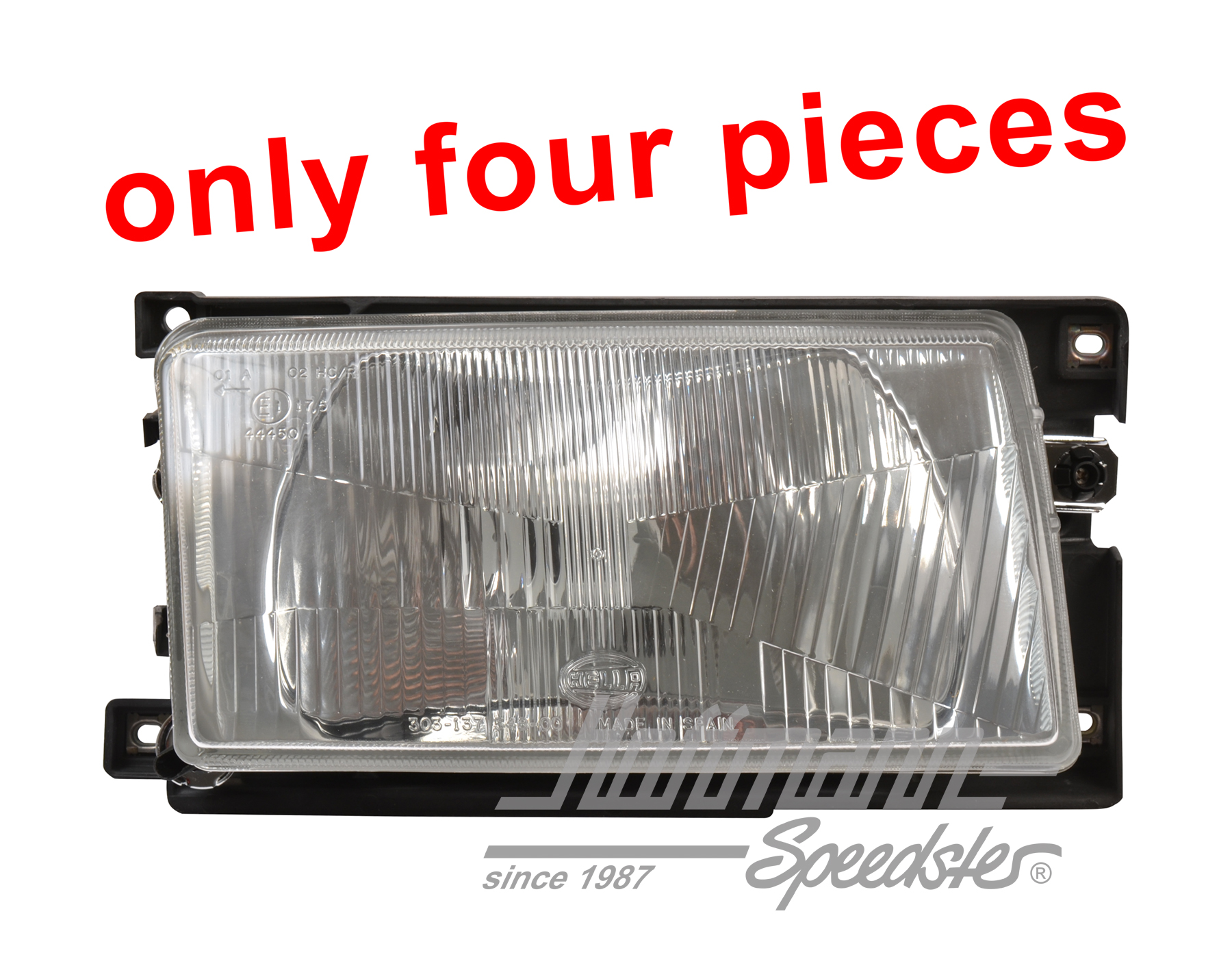 Headlight, Polo 3, 90-94, Hella, right                                                              