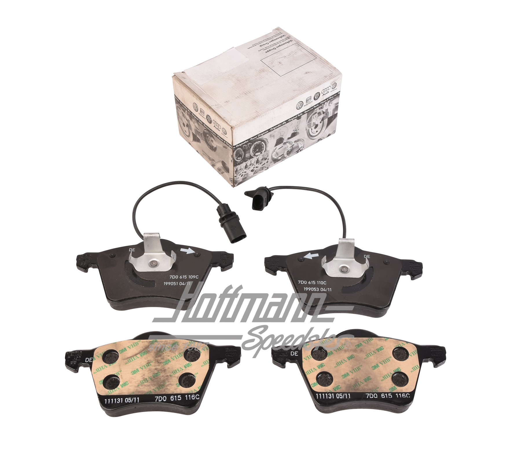 Brake pads, front, Bus T4, 16", 5.97-5.00                                                           