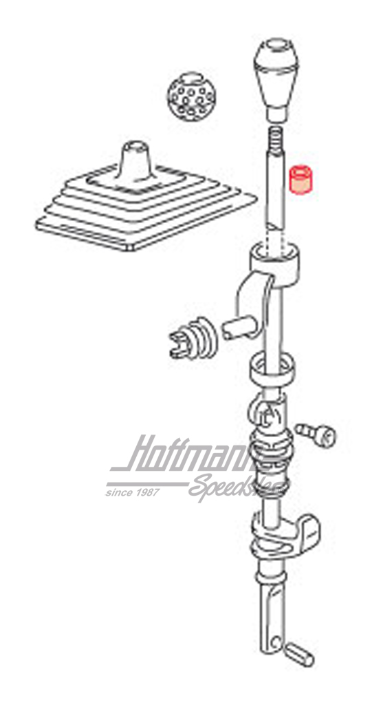 Bushing, shift lever, upper, 1.6-1.8                                                                