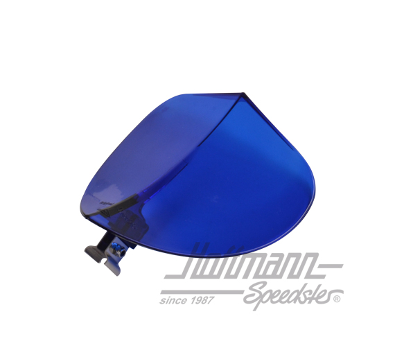 Eddy deflector "Wirbulator", front window, blue                                                     