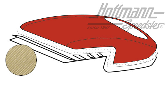 Convertible top, 12.68-, Sonnenland, beige |  | 060-4022-20