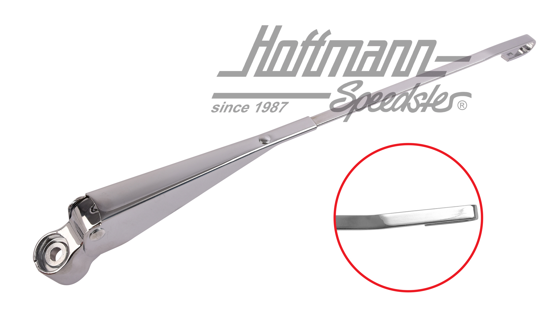 Wiper arm, 8.72-, 1303, right, chromed | 133 955 410 | 020-4800-02