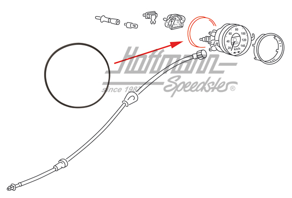 Sealing ring, speedometer, 10.52- | 111 957 375 A | 020-1993-18