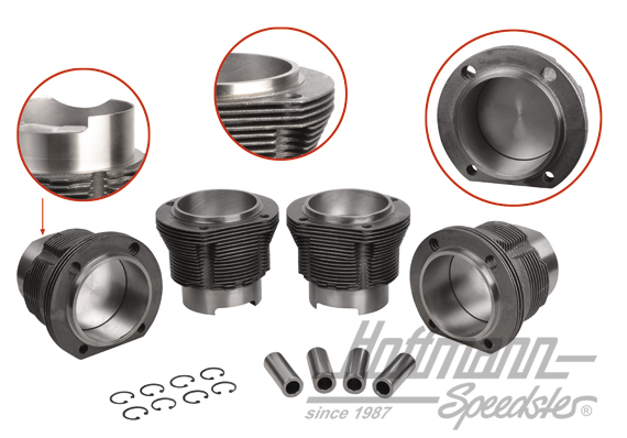 Piston + cylinder set, 93x66mm, 1.8, Slip In | AC 198 755 EC | 092-0681