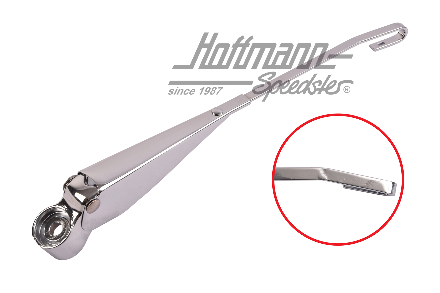 Wiper arm, 8.72-, left, chromed | 111 955 407 H | 020-4793-01