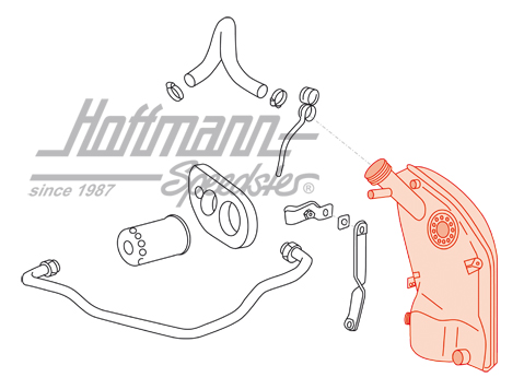 Oil reservoir, Porsche 911, 3.0-3.2, 8.77-7.89                                                      