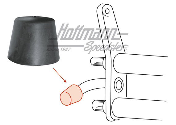 Rubber bump, between suspension travels, -7.65 | 111 401 273 | 020-2515