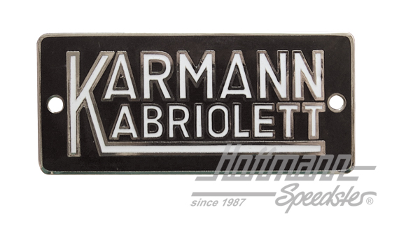 Emblem Karmann "Karmann Kabriolett" | 151-901 | 020-6084