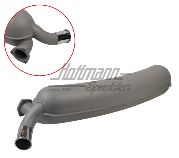 Sports exhaust, sheet steel, 1x60mm, 75-89 | 92.201 | 520-3472