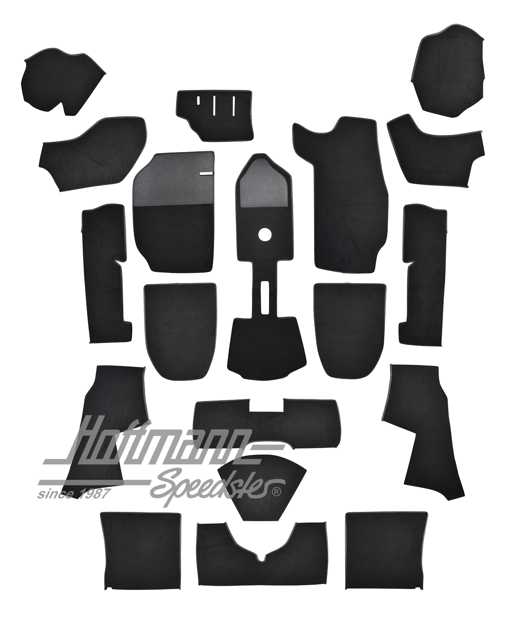 Carpet kit, Porsche 911, 74-84, black | EQ880999 | 580-0252-20