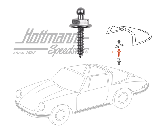 Tenax screw peg, 4.2x16, chromed                                                                    