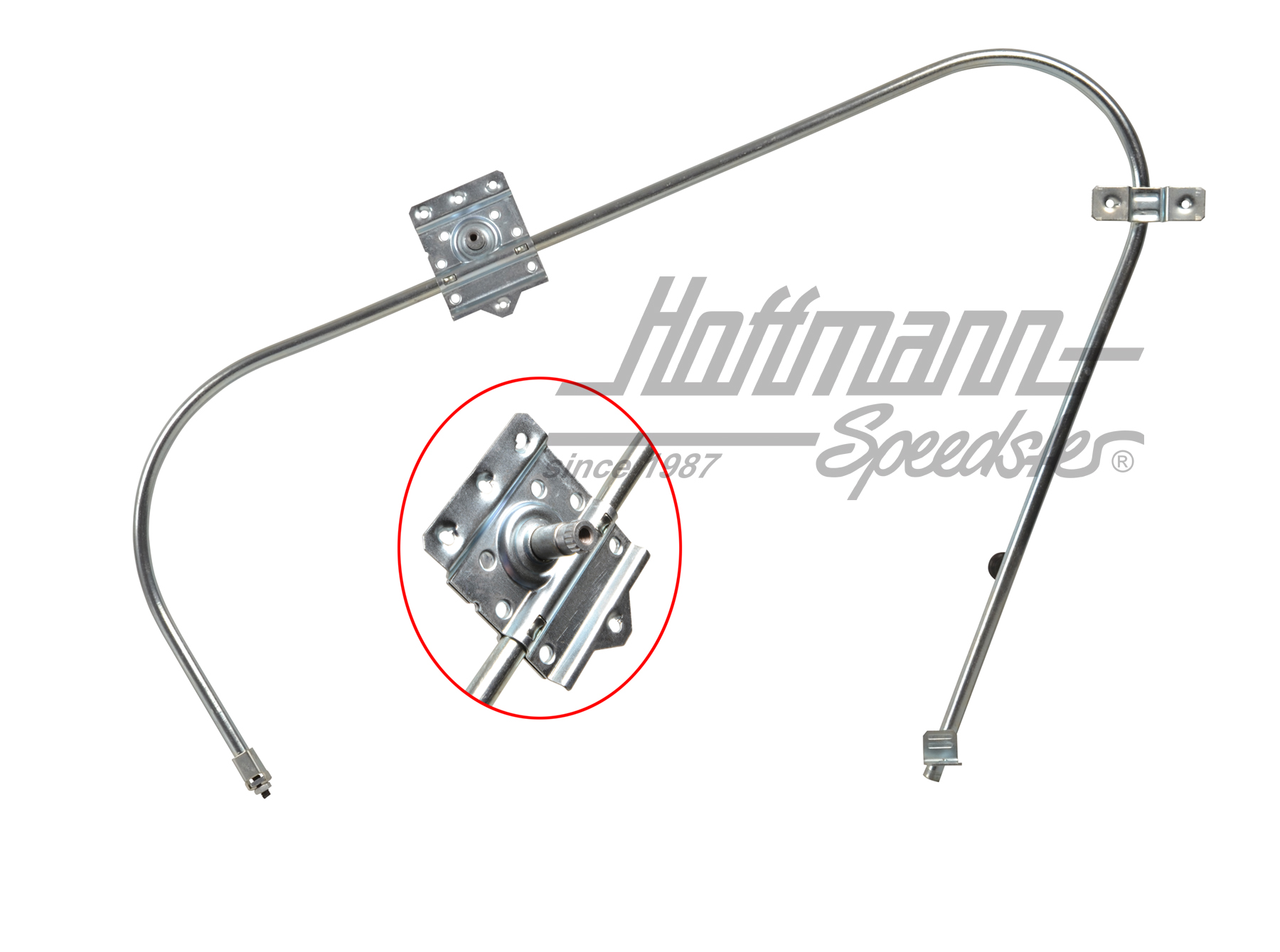 Window regulator, Porsche 914, 8.69-7.72, right                                                     