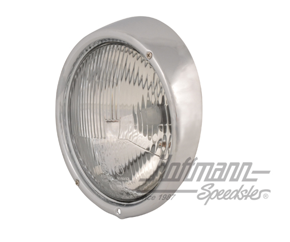 Headlight (3 holes), complete with chrome rim | 311 941 039 F | 020-4454