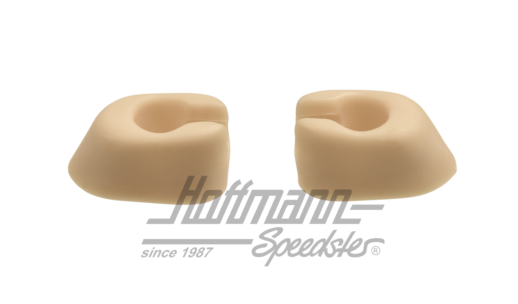 Sun visor clip, 64-67/67-79, ivory white | 111 857 561 IV | 055-7370-10