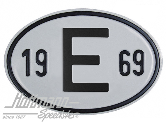 Nationality plate "E", alu, with year 1969 |  | 020-2403-69