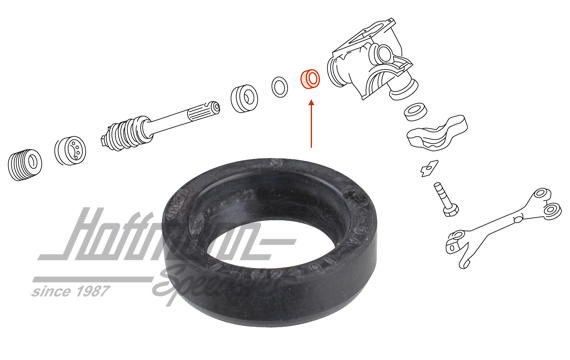 Shaft seal ring, steering spindle, 4.61- | 311 415 277 | 020-4300-86