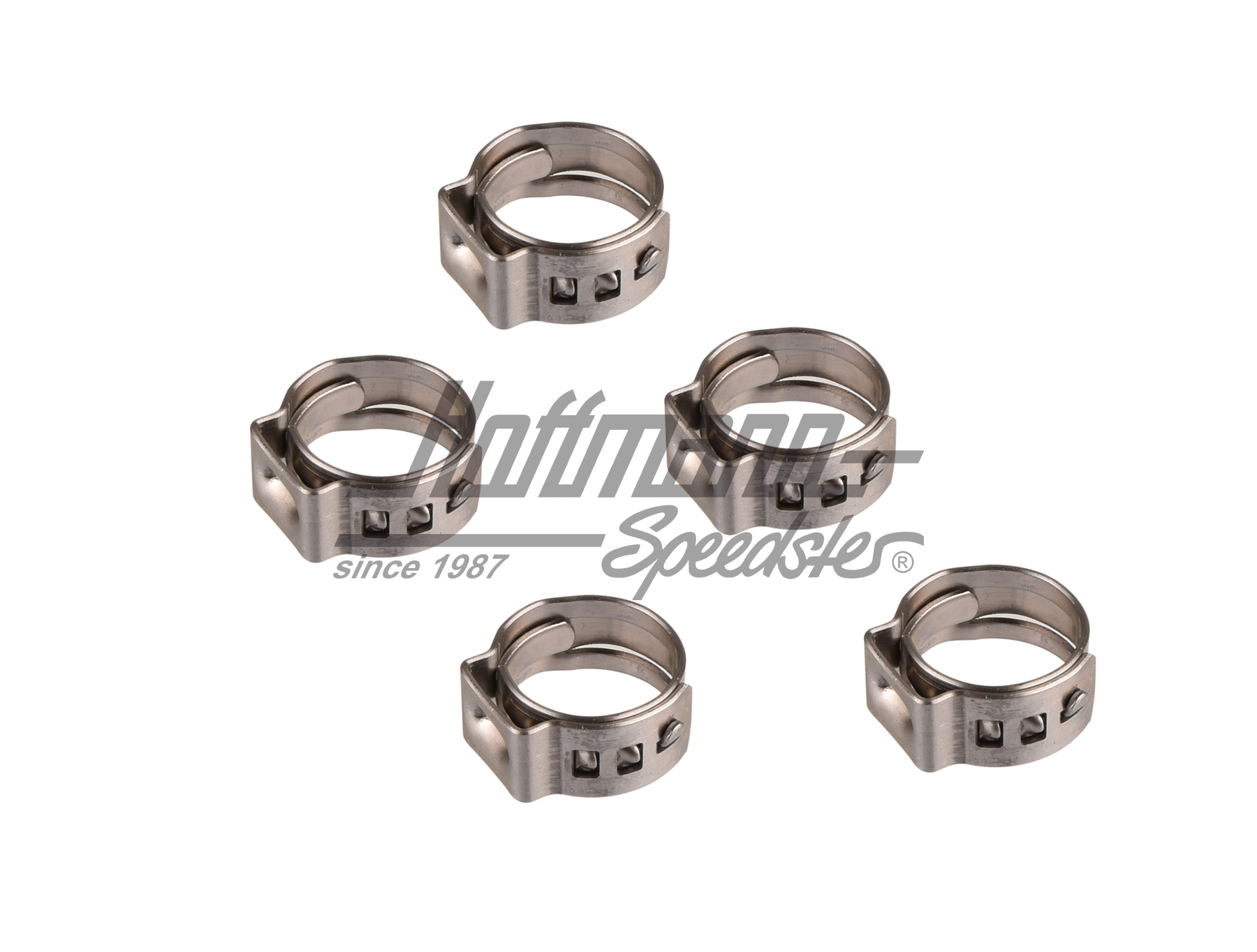 Single-ear clamps, adjustable, 9.8-12.3mm | --- --- --- | 020-0505-12