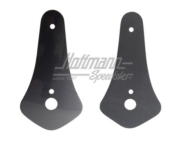 Front hood handle support, black, 8.67- | 50010 | 020-2045