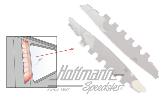 Air scoop set, Bus T2, 8.67-7.71 | 211 898 355 | 097-1400