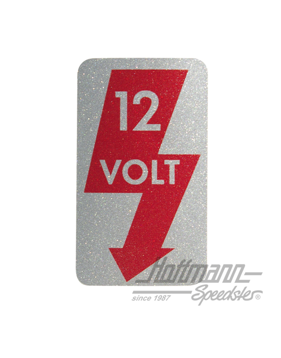 Sticker "12 Volt", A-column, left | AC 853 941 | 021-0191