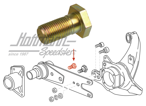 Screw, rear axle, 74-95                                                                             