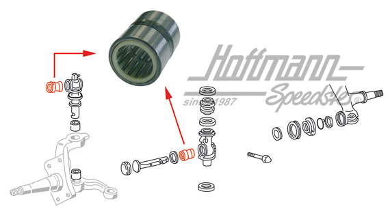Needle bearing, link pin 22mm | 211 405 421 B | 089-3040-25