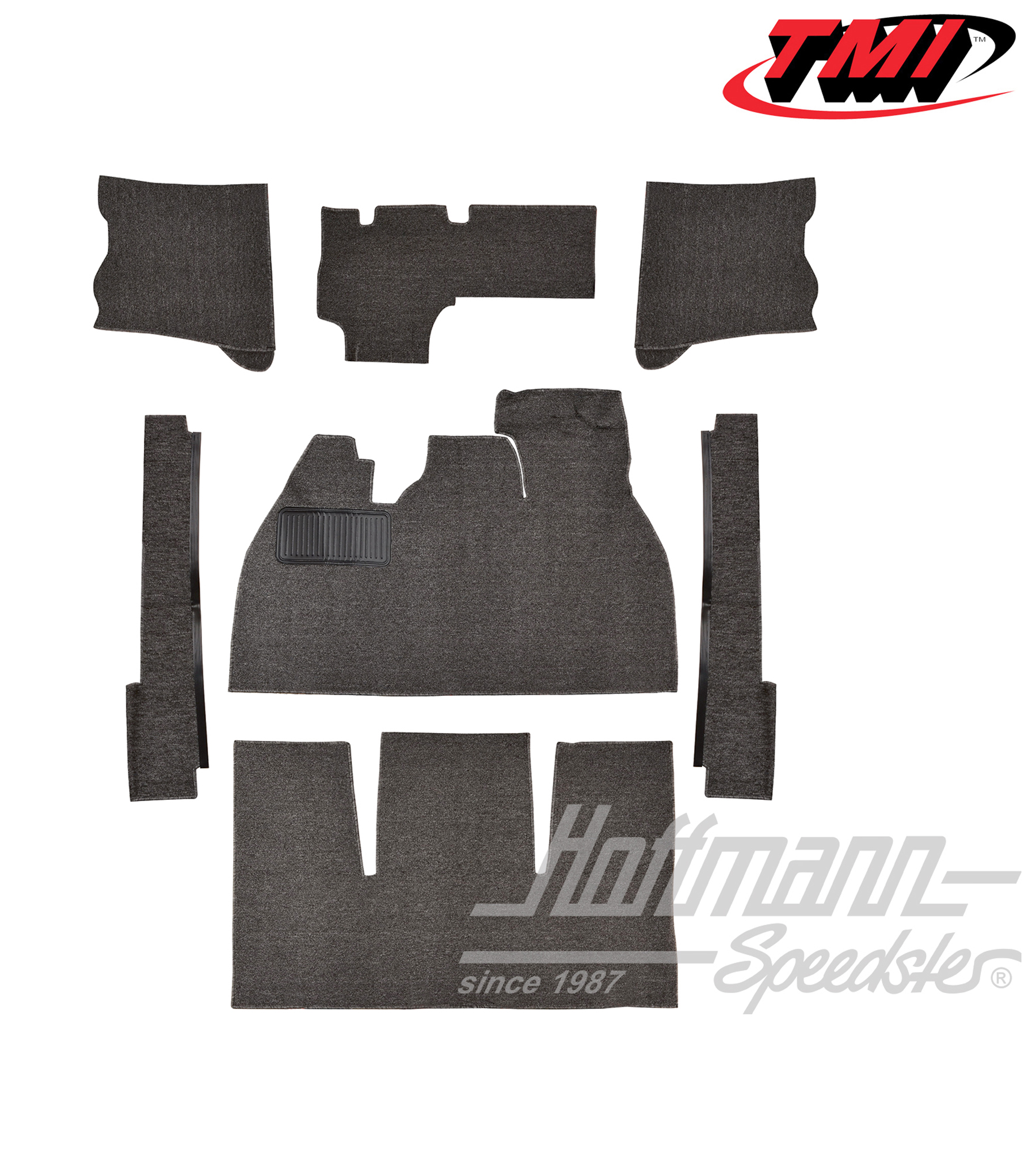 Carpet kit, Sedan, grey, 8.68-7.72 | 34-F1108-407 | 020-5322