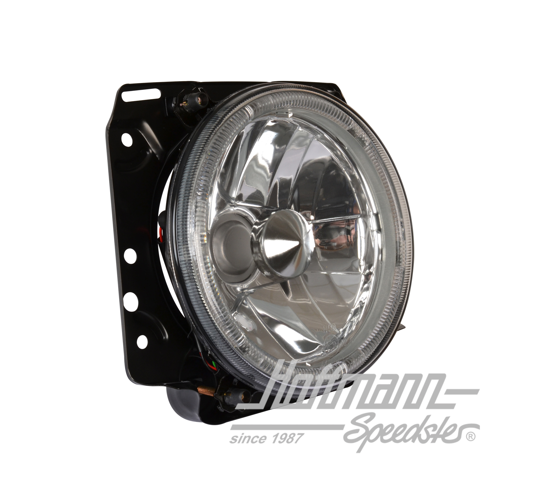 Headlight set, H4, Golf 2, clear/Angel-Eyes                                                         