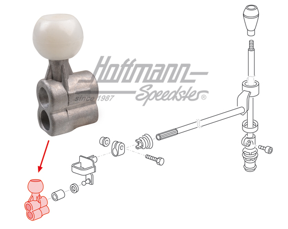 Shift finger, 1.0-1.3, 5-speed | 191 711 233 | 207-2135