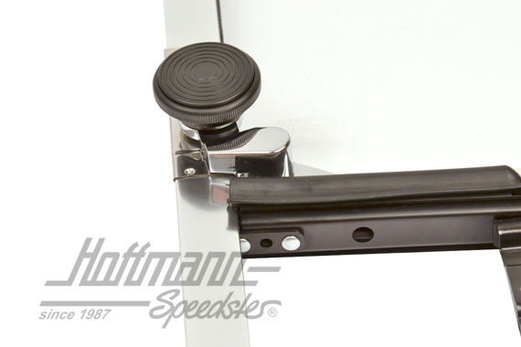 Vent window, complete, Bus T2, chromed, left                                                        