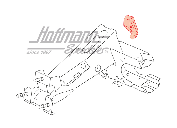 Stop, clutch pedal, upper, -7.75                                                                    