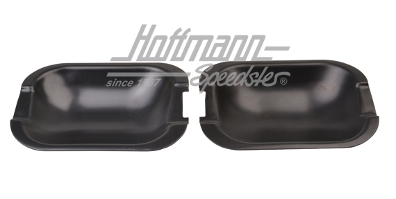 Door handle guards, aluminium, black, Passat/Audi | 50026 | 200-6641