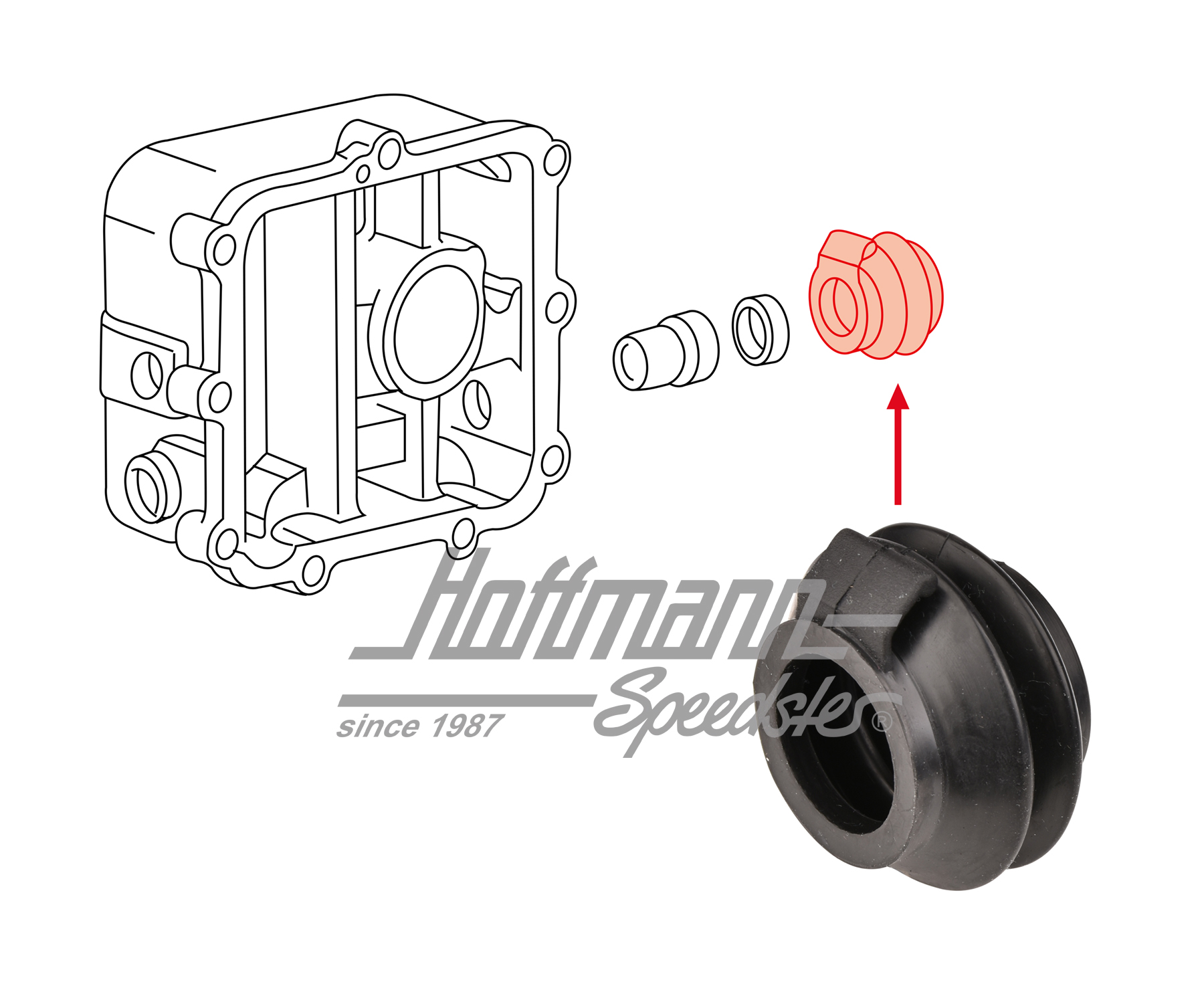 Boot, shift-lever shaft/transmission, 5.79-5.82 | 091 301 261 | 315-1529-04