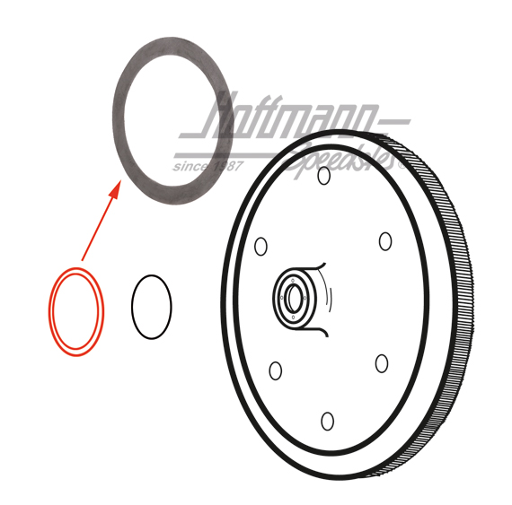 Flywheel shim, 0.30mm | 021 105 281 | 092-0215-30