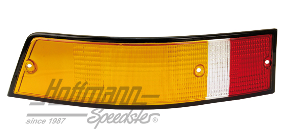Tail-light lens, yellow/white/red, 911, 72-89, left | 911 631 949 00 | 580-2611