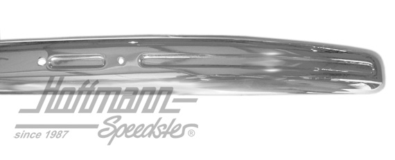 Bumper "groove", -10.52, front, chromed | 113 707 111 | 020-3057-04