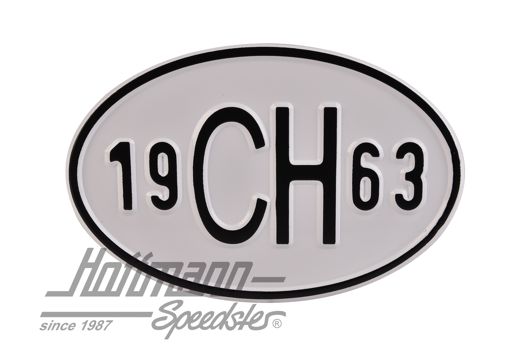 Nationality plate "CH", alu, with year 1963 |  | 020-2401-63