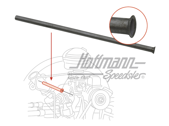 Accelerator-cable guide tube/fan shroud, 1.66- | 043 129 893 | 020-3219