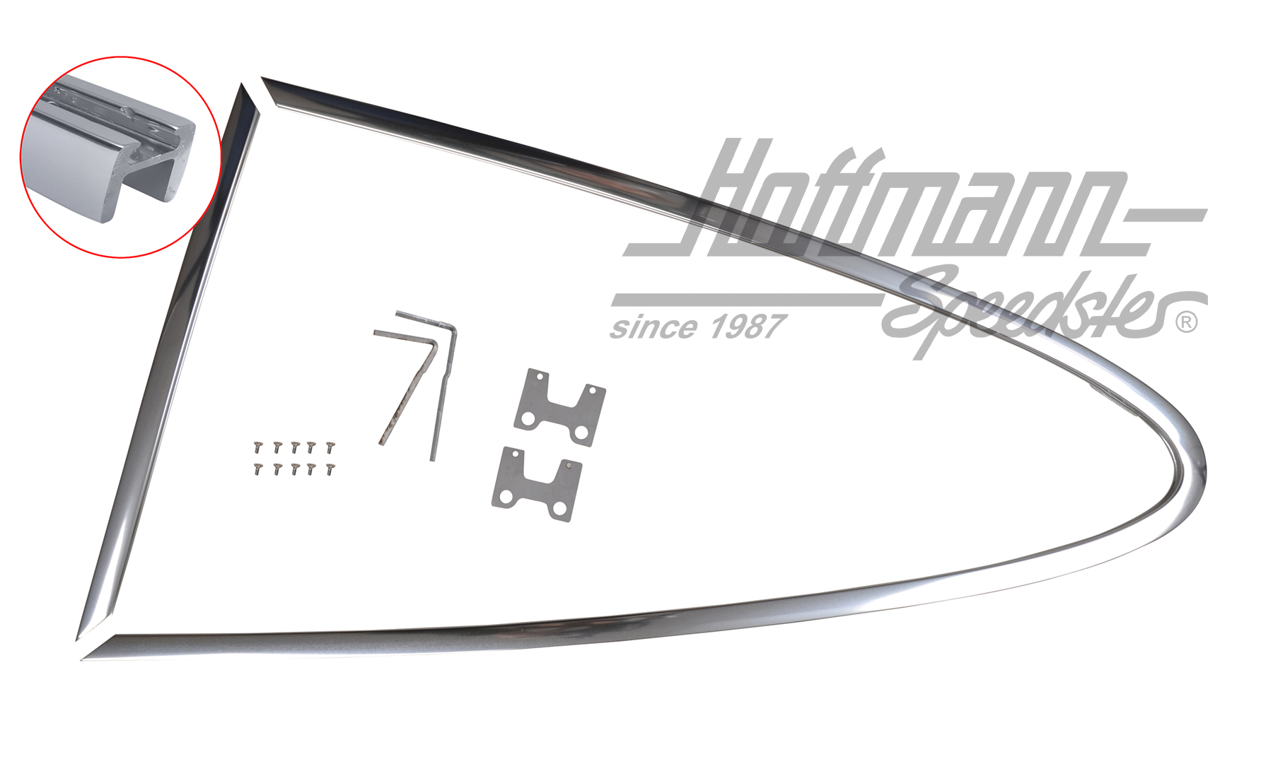 Frame, pop-out window, 68-77, left                                                                  