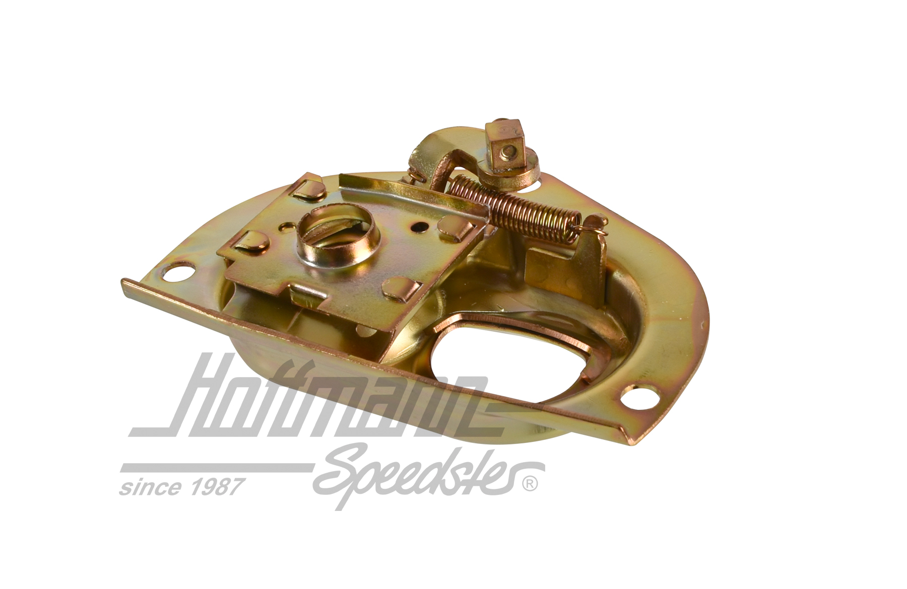 Base, front-hood lock, 65-73, yellow                                                                