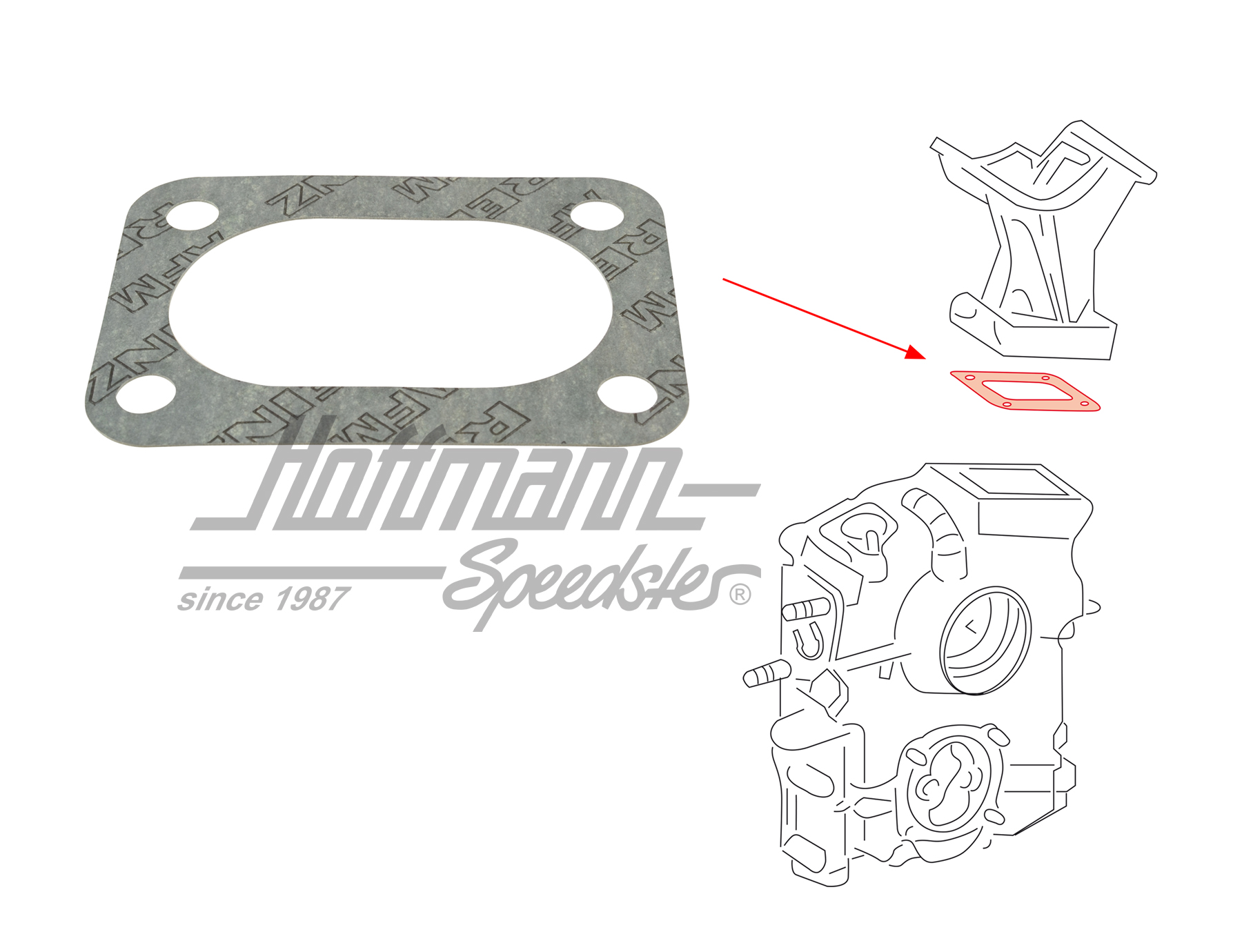 Gasket, alternator stand, 356/912                                                                   