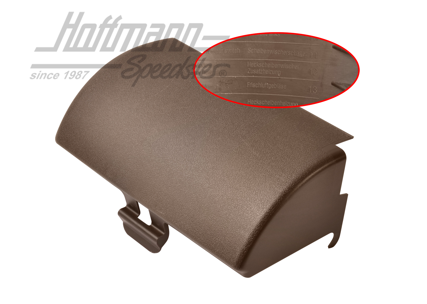 Cover, fuse box, brown | 251 937 071  90V | 360-0100-10