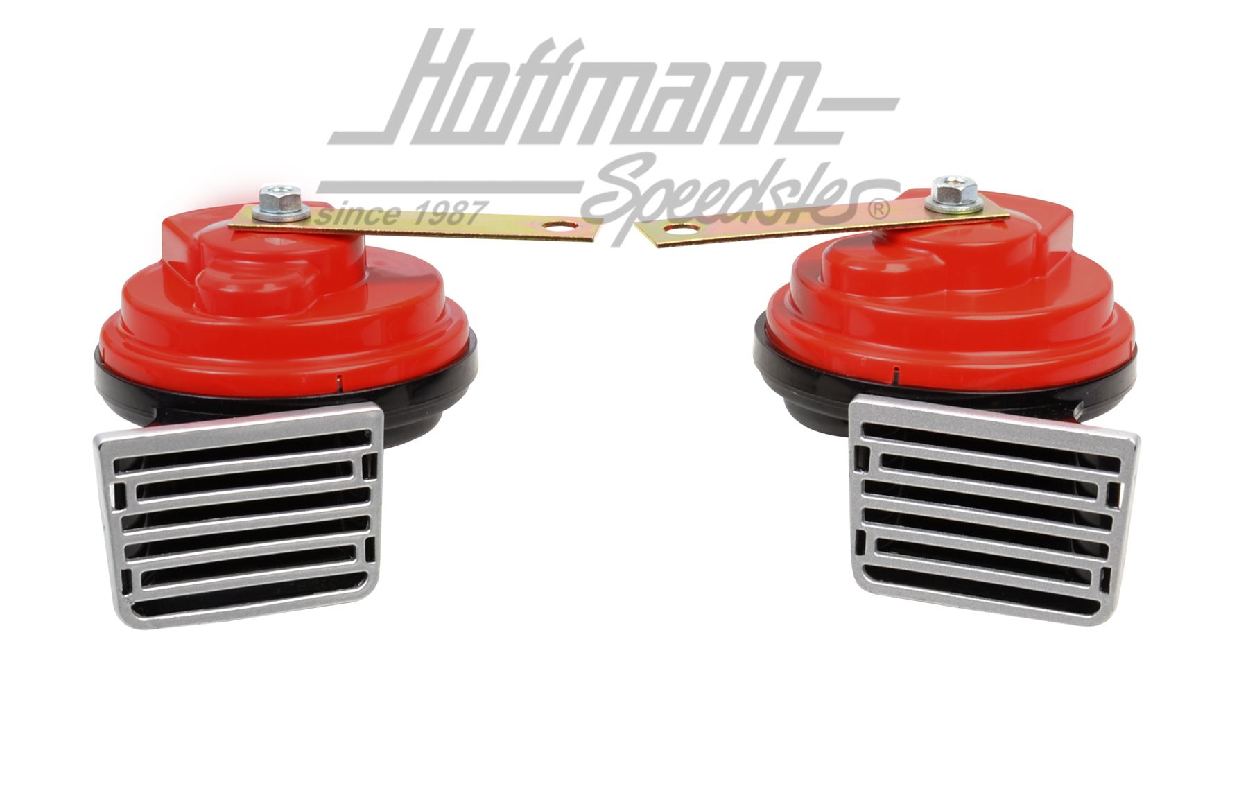 Electric fanfare horns, black/red | 81 12 503 | 020-4444-10