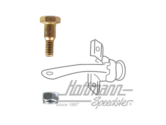Safety bolt, door stop | 111 837 257 + N 012 455 1 | 020-5140-03