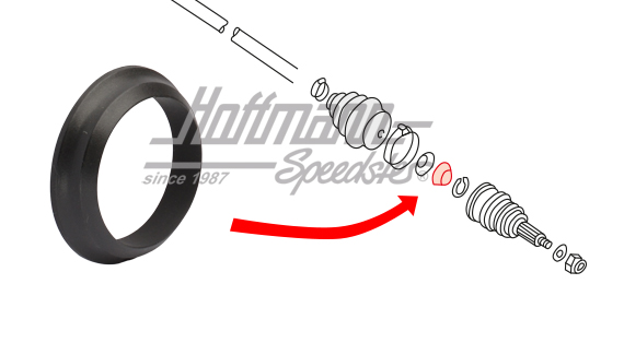 Thrust ring, CV-joint, outer | 321 407 295 A | 140-5790-60