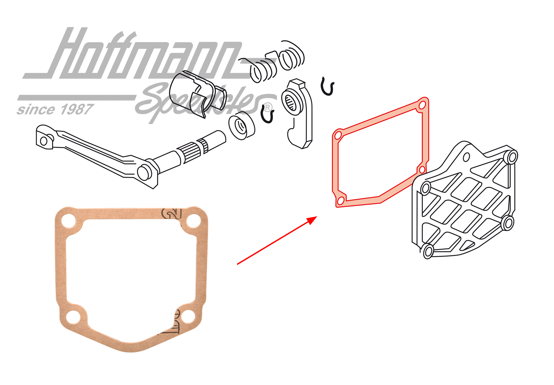 Seal, gearbox cover, 1.5-1.8 | 020 141 059 | 110-4712-10