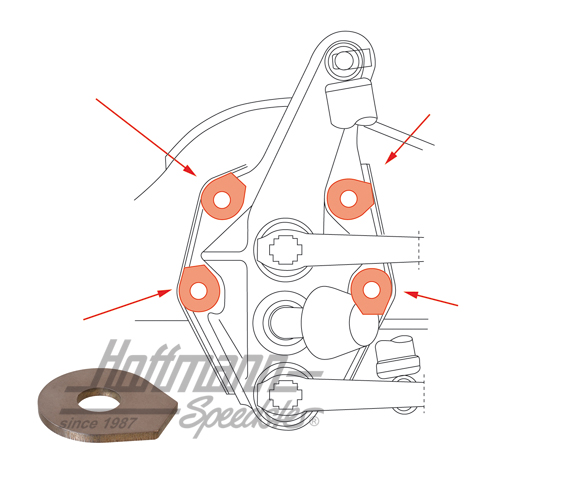 Lock washer, front axle, 55-67 | 211 499 131 | 089-3010