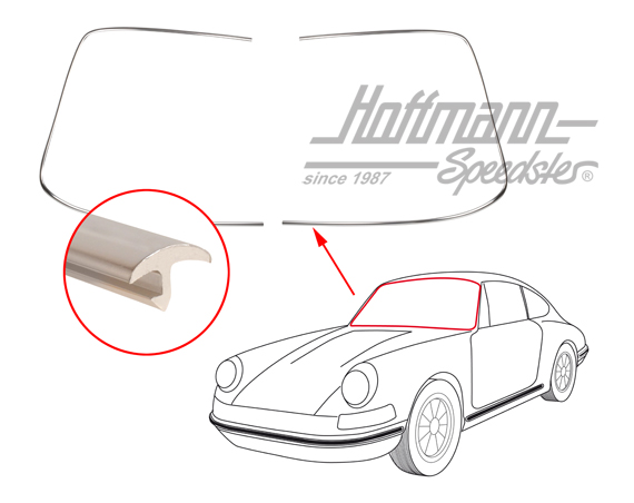 Ornamental frame, aluminium, front window, silver                                                   